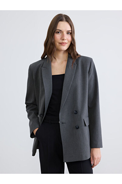 LC Waikiki Hilfa Yeni Sezon Kruvaze Yaka Kadın Blazer Ceket