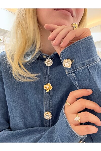 Finery by Nerrs Düğme Broş Baget ( çift olarak satılmaktadır)