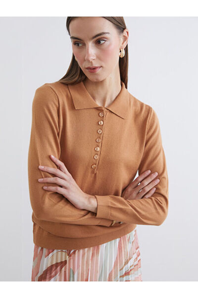 LC Waikiki Sparkling Choices by Shining Store Devrik Roba Collar Women's Knit...