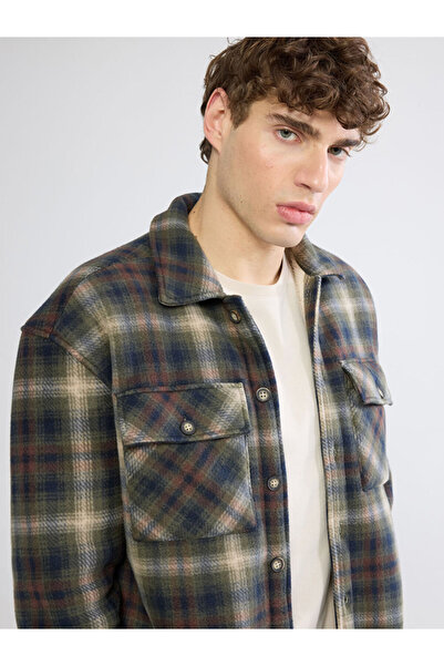 LC Waikiki Shining Store by Shining Choices Comfortable Fit Checkered Embroid...