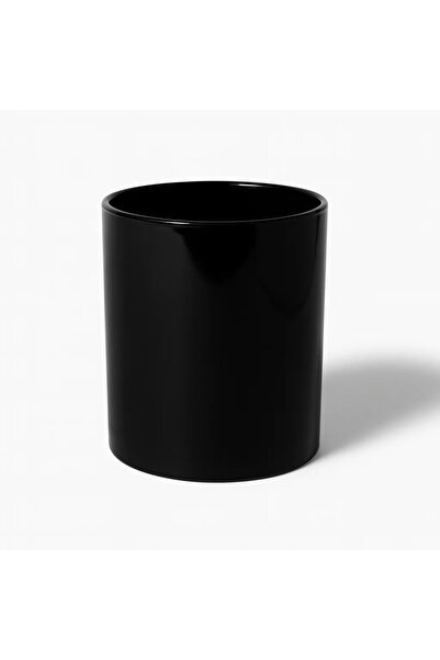 Poyrish كوب زجاجي ملون ليبرتي - أسود غير شفاف 5321-OP