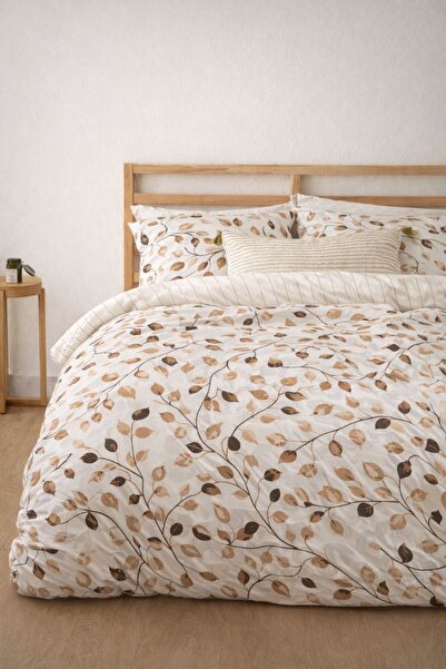 Sheri Home Çift Kişilik Nevresim Seti YaprakModel71877288