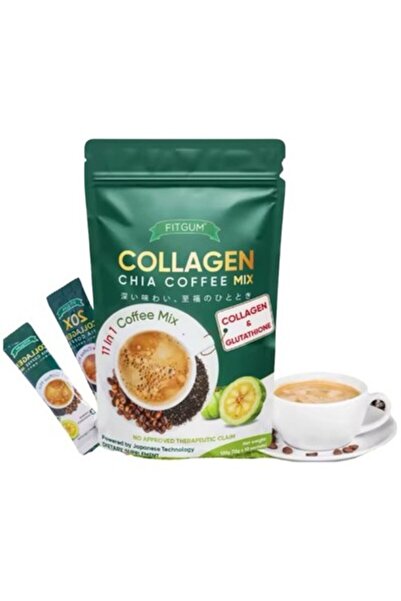 Fitgum 20x Collagen Chia Coffee, 10 Sachets