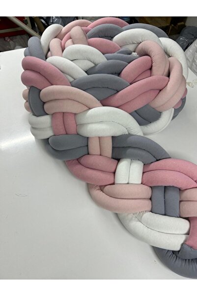 GULDESIGN 4 قطع من واقي سرير الأطفال المنسوج من نوع سارماشيك موديل 190 سم