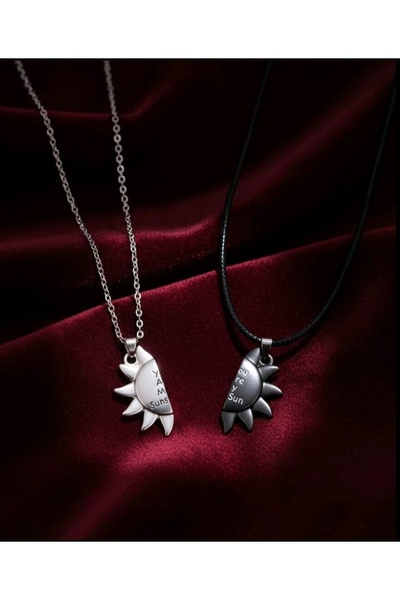 SAHET BUJİTERİ Mıknatıslı Sevgili Kolyesi – Çift Kolyesi, Arkadaşlık & Aşk He...