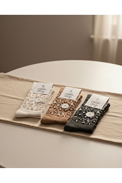 MIROX SOCKS LEOPAR KADIN SOKET ÇORAP