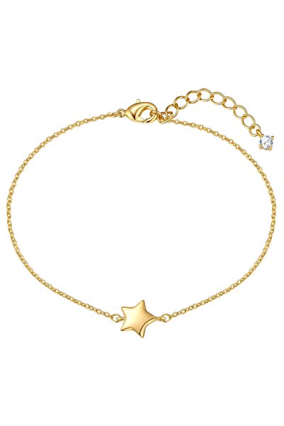 Lulu & Jane Modeschmuckarmband Armband gelbgold Zirkonia weiß
