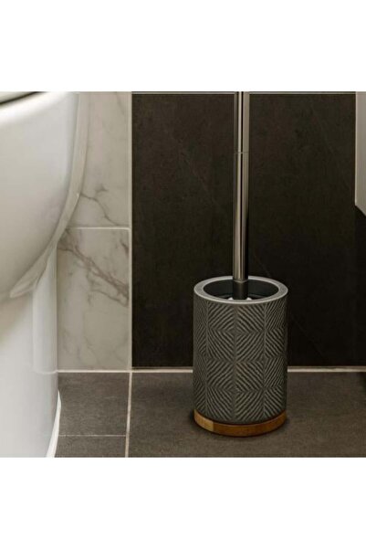 Generic Elegant Toilet Brush with Decorative Ceramic Base