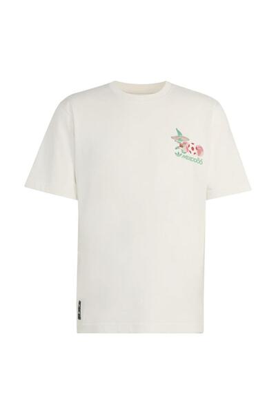 adidas Ανδρικό λευκό μπλουζάκι MASCOT TEE PIQ KE2037