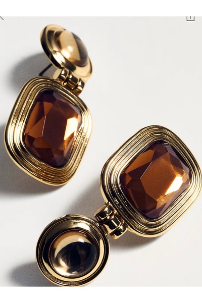 Finery by Nerrs Mango Reçine Sallantılı Küpe