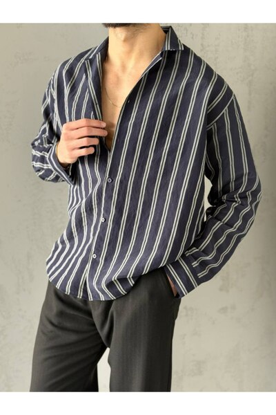 perasttesktil Men's Apaş Collar Regular Shirt