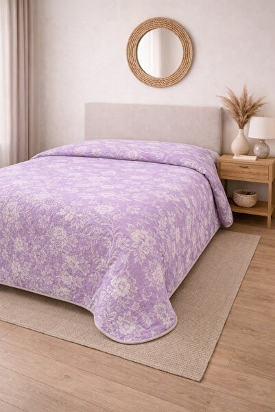sternen glanz Laila Quilted Cotton Double Bedspread 200 X 230 cm Multi-Purpos...