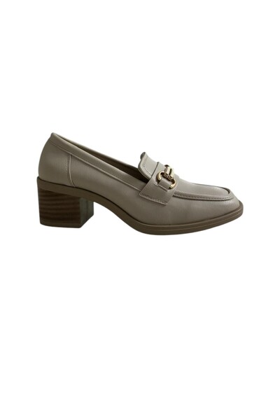 MEEGORA Kadın Topuklu Loafer Ayakkabı
