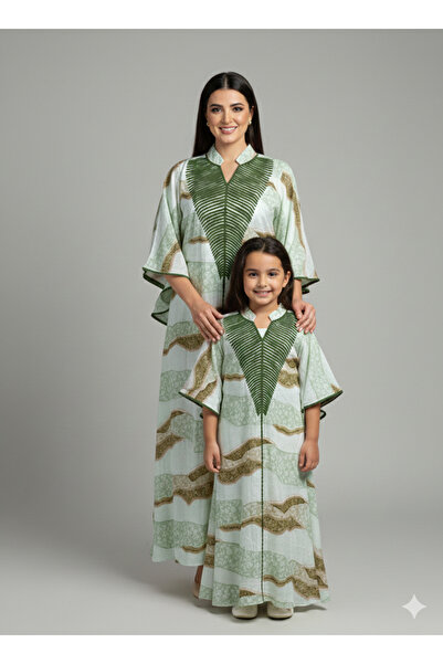 THOGUE Mother and daughter butterfly jalabiya