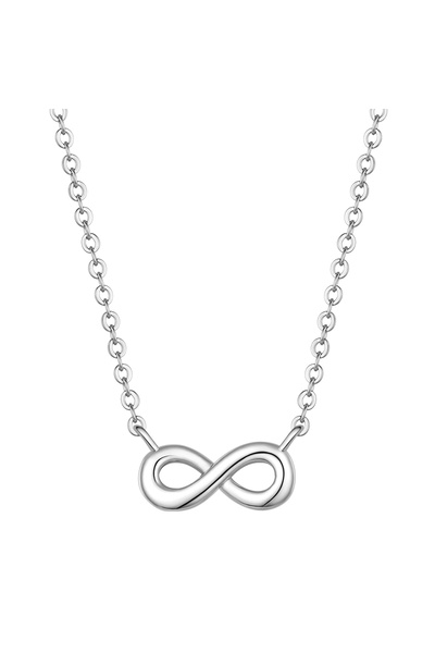 Lulu & Jane Modeschmuckhalskette Kette mit Anhänger Zirkonia weiß