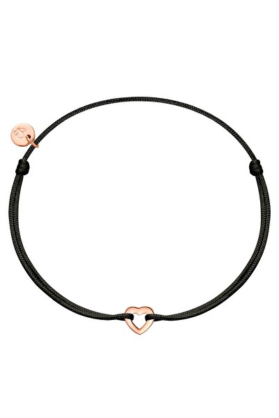 Glanzstücke München Textilarmband Armband Sterling Silber roségold Textil (sc...