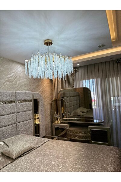 HOMSİ 80 cm kristal taşlı serip avize