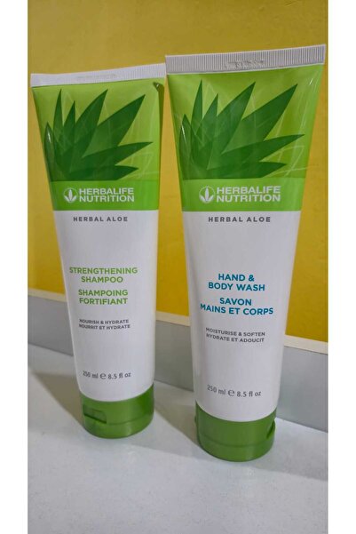 Herbalife Aloevera güçlendirici şampuan+El veDuş Jeli 250 ML