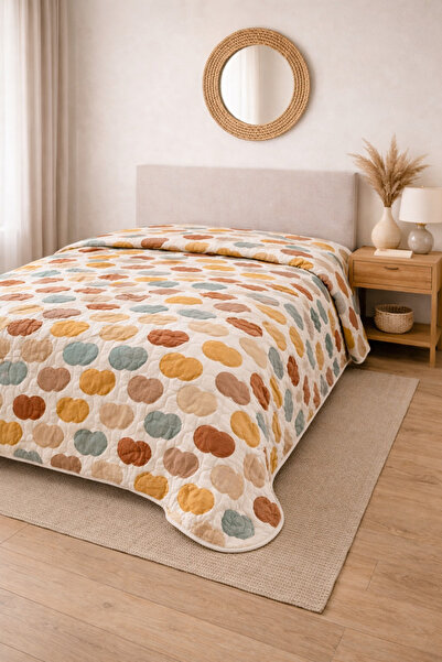 sternen glanz Laila Kapitone Pamuklu Çift Kişilik 200 x 230 cm Çok Amaçlı Yat...
