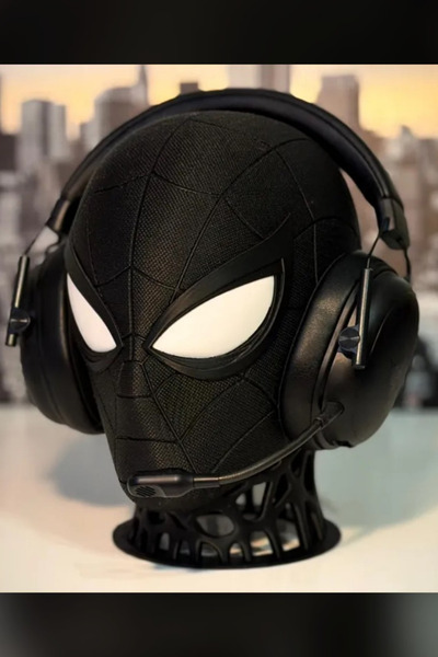 Genç 3D Kulaklık Standı | Örümcek Adam Kafa Modelli Kulaklık Tutucu | Marvel ...