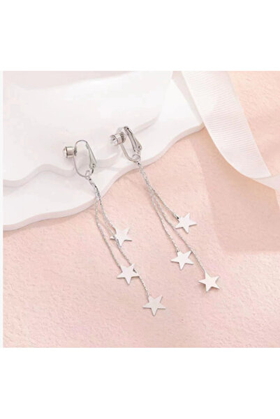 TakıLabirenti Deliksiz Yıldız Göbek Piercingi, Fake Göbek Takısı ,Sallanan Fa...