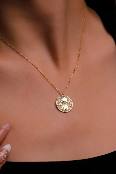 Silvesra 925 Ayar Gümüş Şans, Bereket ve Uğur Sembollü Fil Kolye