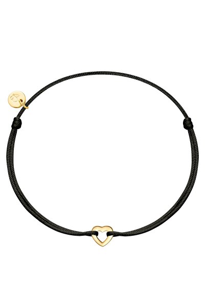 Glanzstücke München Textilarmband Armband Sterling Silber gelbgold Textil (sc...