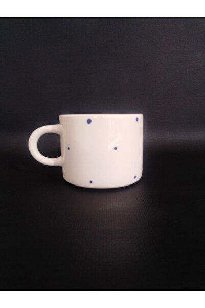 Zümrüdüanka Seramik Handmade Ceramic Mug with Blue Dots