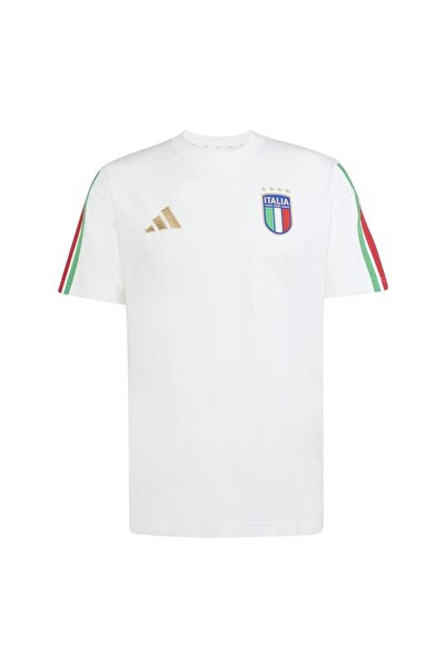 adidas Ανδρικό μπλουζάκι Italy DNA με λευκή στρογγυλή λαιμόκοψη