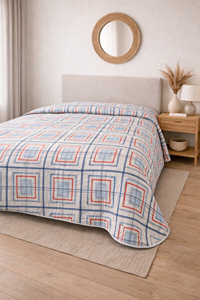 sternen glanz Καπιτονέ Βαμβακερό Κάλυμμα Κρεβατιού Πολλαπλών Χρήσεων Laila / ...