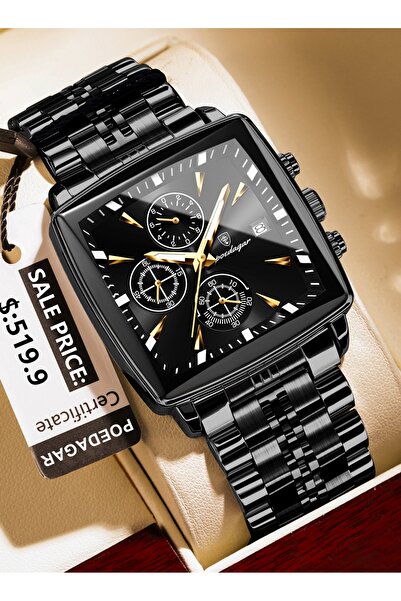 POEDAGAR Special Design Classy Model Full Function Men's Wristwatch