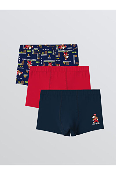 LC Waikiki Boxeri pentru băieți cu imprimeu Sparkly Choices, pachet de 3, de ...