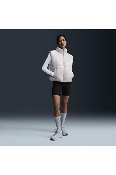 Nike Sportswear Classic Therma Puff Kadın Beyaz Yelek