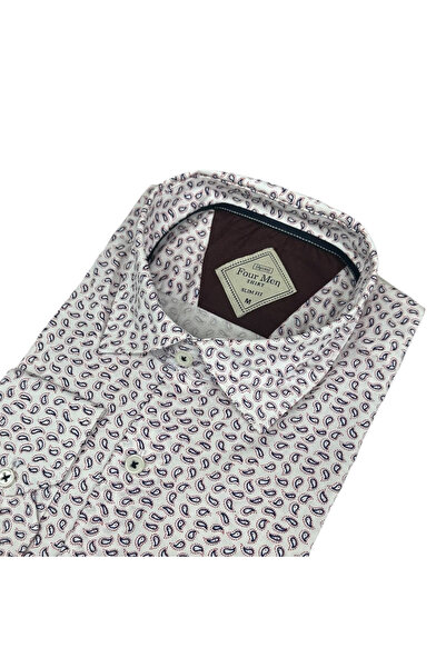 EREN STYLE Slim Fit Cotton Long Sleeve Pocketless Sports Shirt (Slim Fit Model)