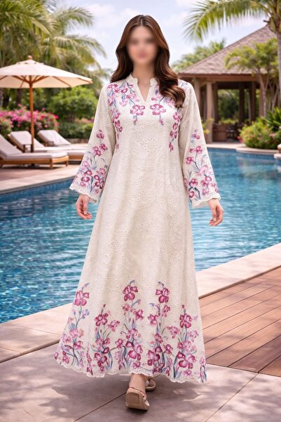 ELLA Kuwaiti jalabiya with luxurious pearl embroidery and modern colors