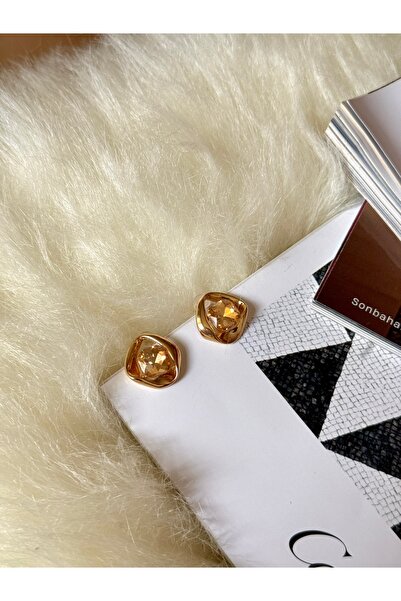 YOUES JEWELRY Çelik Vintage Model Taşlı Küpe