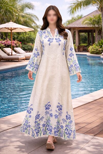 ELLA Kuwaiti jalabiya with luxurious pearl embroidery and modern colors