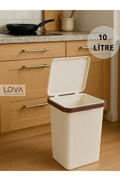 Saatistan 10 L Kapasiteli Kullanışlı ve Dayanıklı Çöp Kovası, Pratik Temizlik...