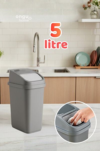 Saatistan Çok Yönlü 5 Litre Tezgah Üstü Çöp Kovası, Mutfak ve Banyo İçin