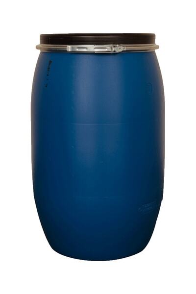 Saatistan Çember Kapaklı 60L Tehlikeli Atık Fıçısı, dayanıklı ve kullanışlı