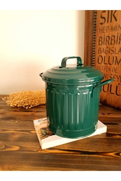 Saatistan Dayanıklı Galvaniz Tezgah Üstü Çöp Kovası 4 Lt, Pratik ve Şık Tasarım