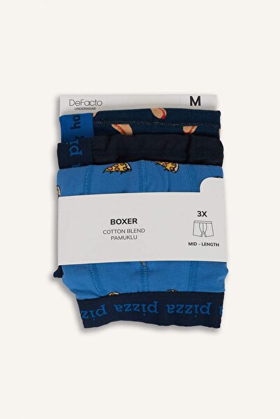 DeFacto Регулярні боксери з принтом Fıt Yiyecek, 3 шт. G8335AX26SP