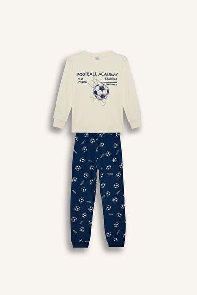 DeFacto Regular Fit 2-Piece Pajama Set for Boys G9973A826Sp