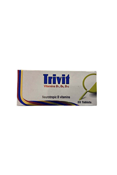 Trivit Neurotropic B Vitamins Tablets, 20 Pieces