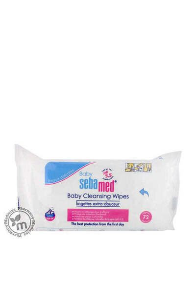 Sebamed مناديل تنظيف الأطفال مع البانثينول، عبوة من 72 قطعة