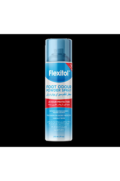FLEXITOL FOOT ODOUR POWDER SPRAY 210ML