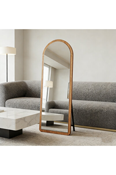 Mtanvxay 160x60cm Wavy Framed Mirror HD Full Length for Living Room Bedroom D...