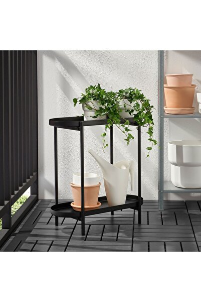 IKEA OLIVBLAD çiçeklik , siyah, 56 cm