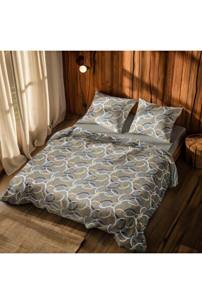 Menderes Home Set de husă de pilotă dublă din colecția Cotton Halko