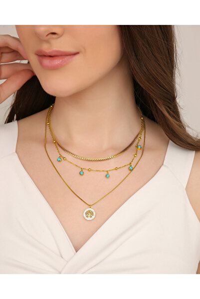 TAAHIRA Dream Triple Layered Necklace